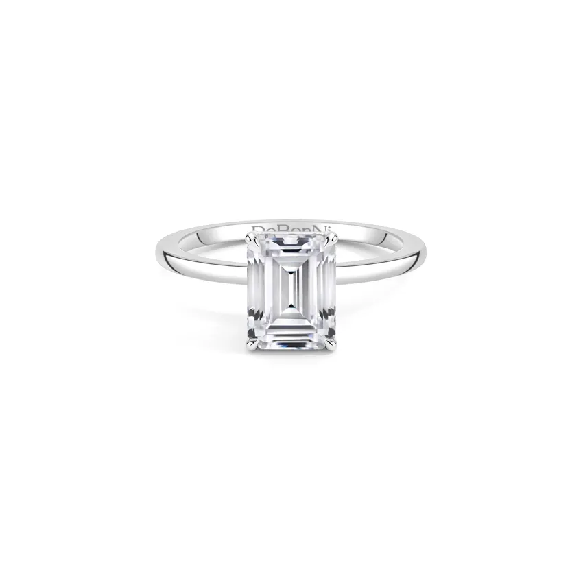 affordable_silver_emerald_cut_engagement_ring