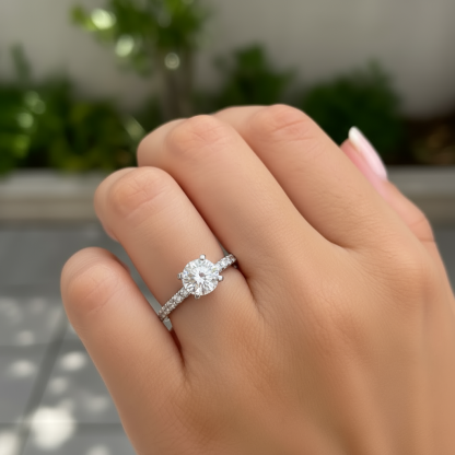 affordable silver engagement rings