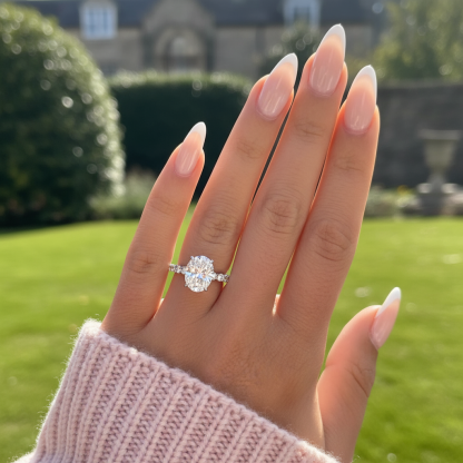 beautiful affordable silver engagement ring