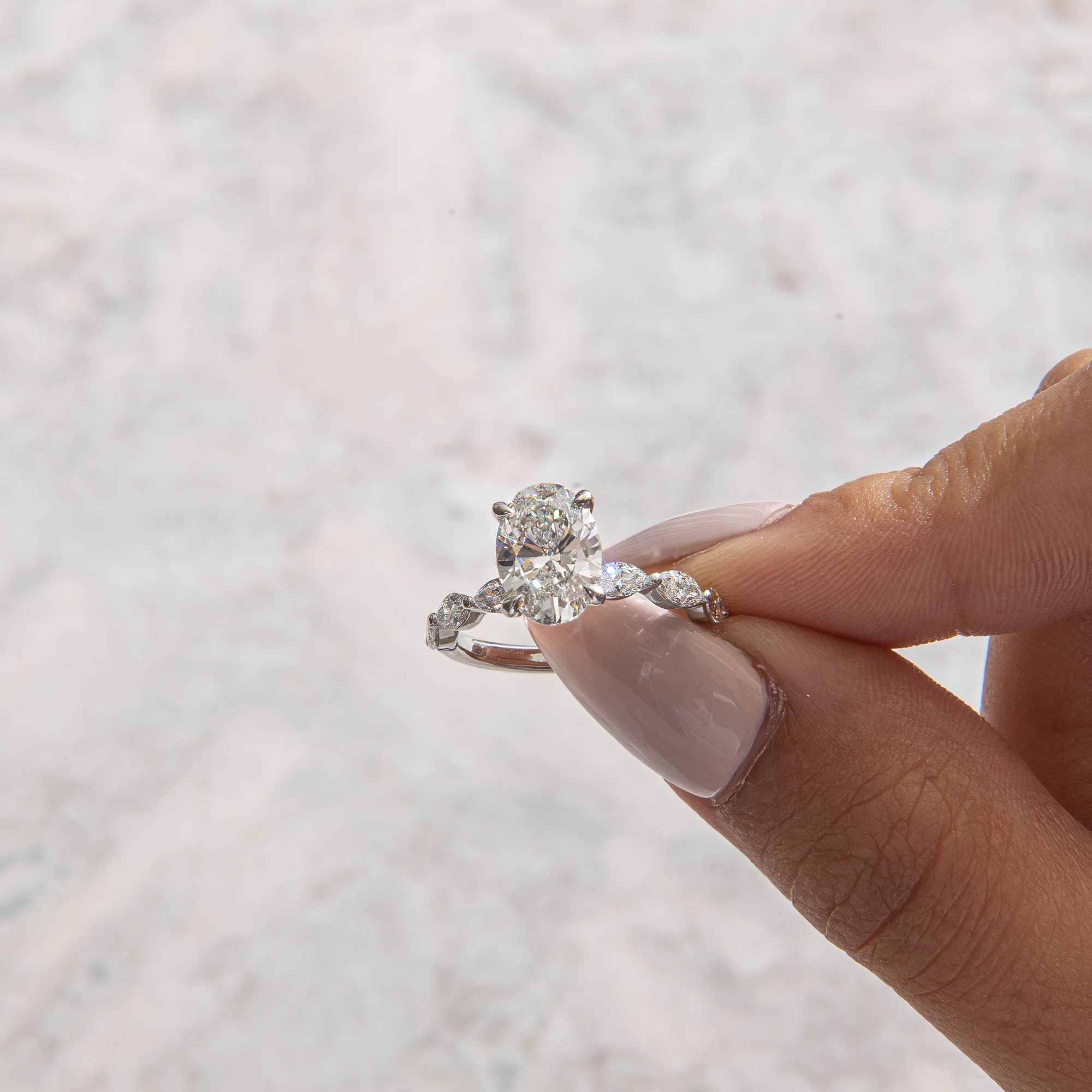 beautiful affordable silver engagement ring