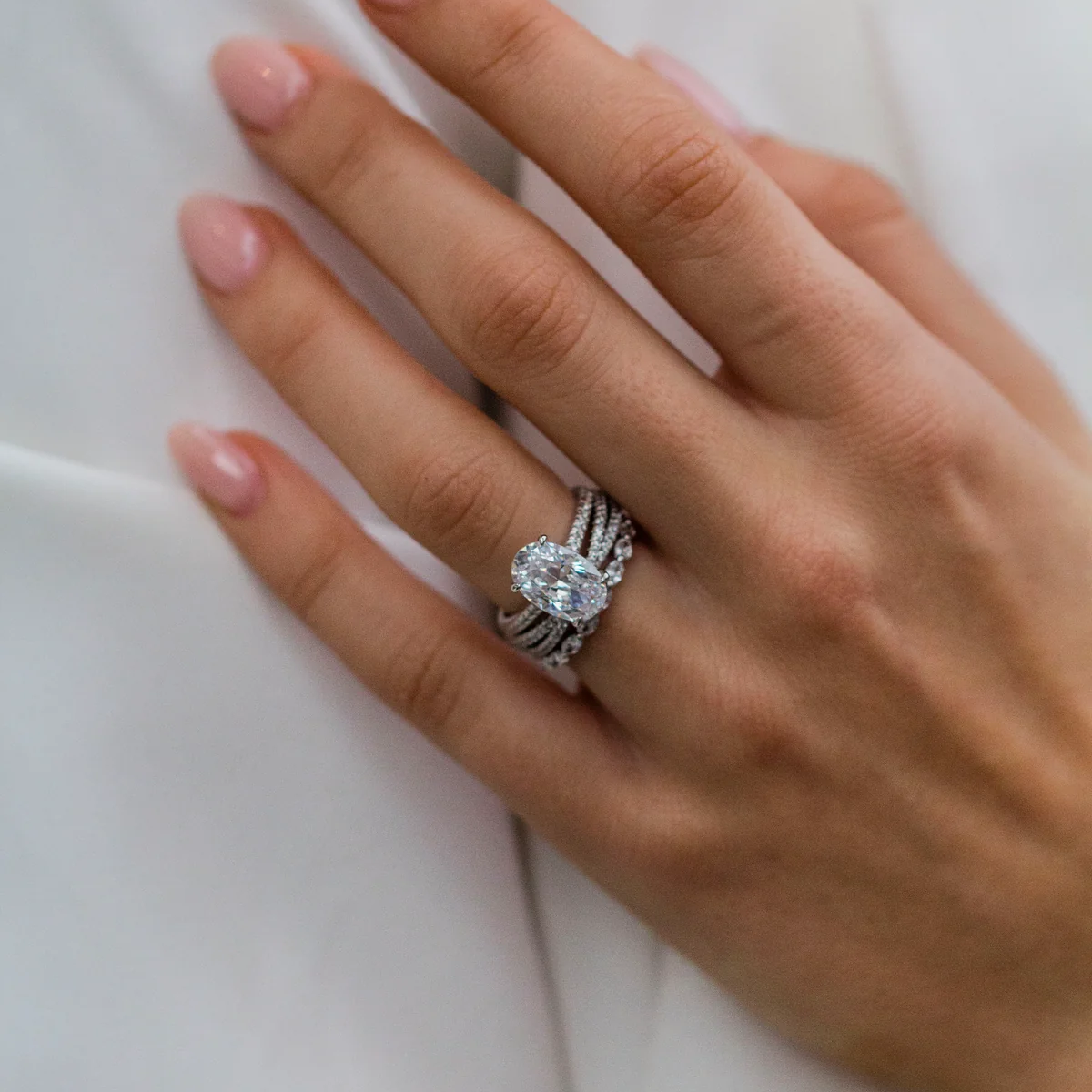 beautiful affordable silver engagement ring