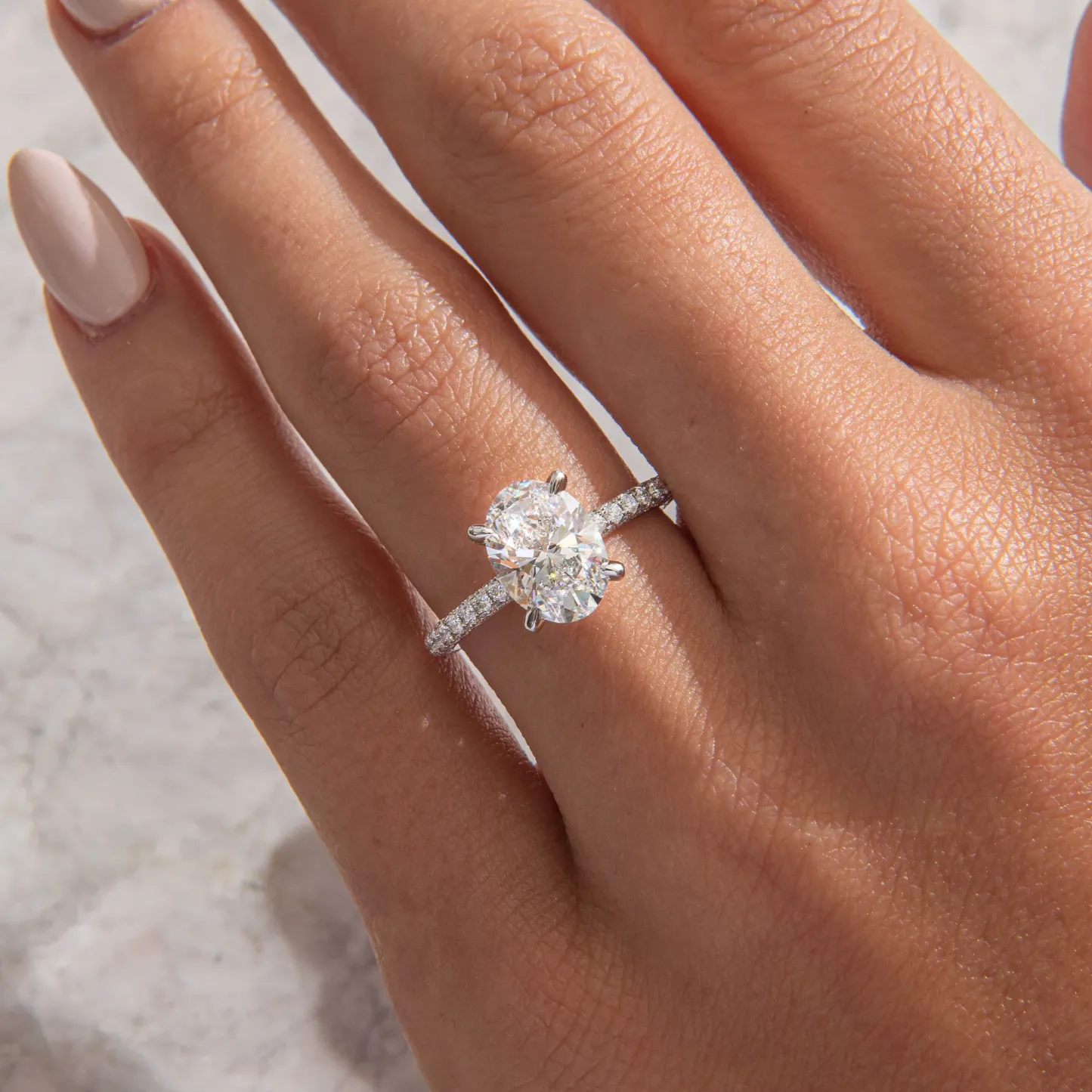 beautiful affordable silver engagement ring