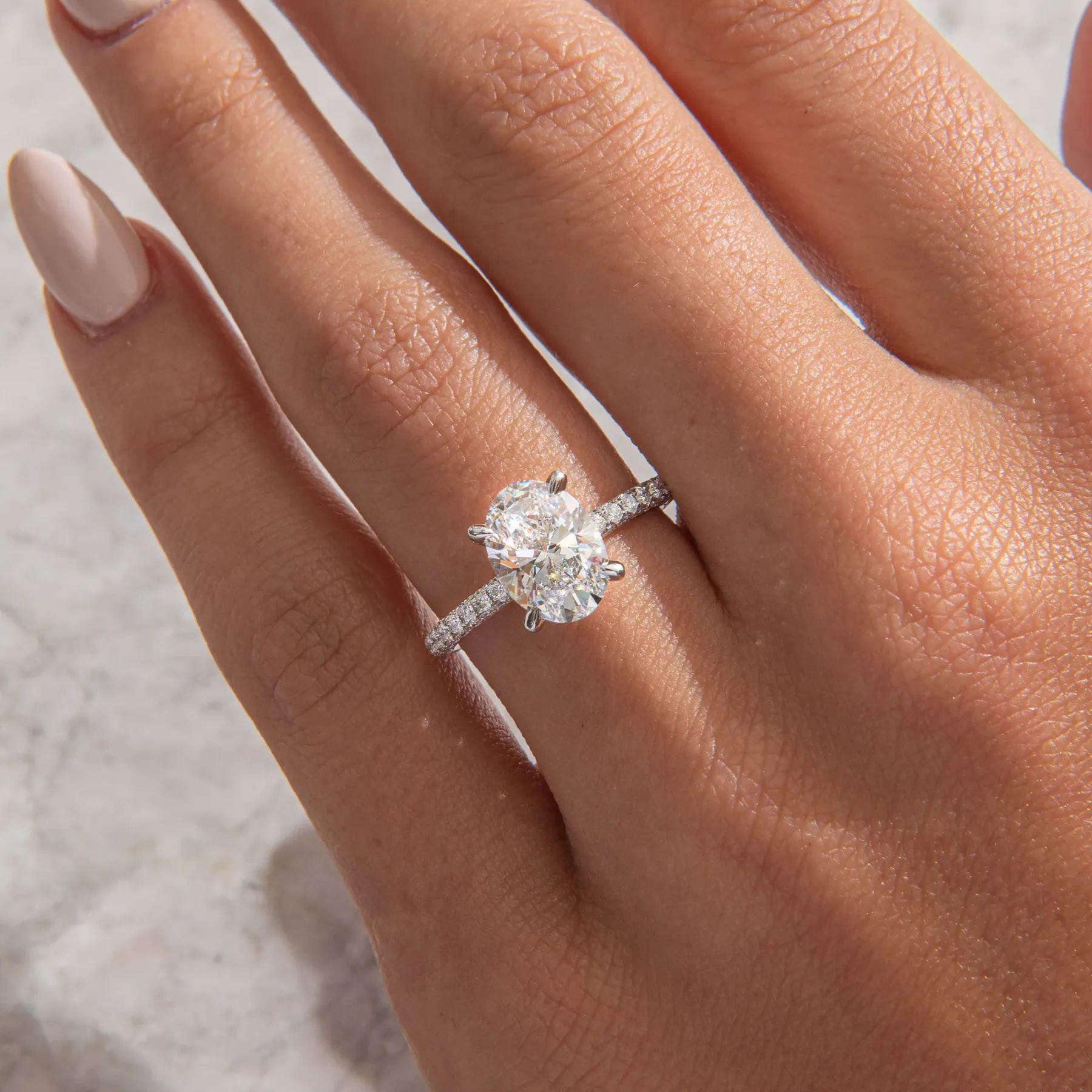 beautiful affordable silver engagement ring