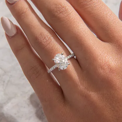 beautiful affordable silver engagement ring