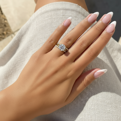 gold womens engagement ring