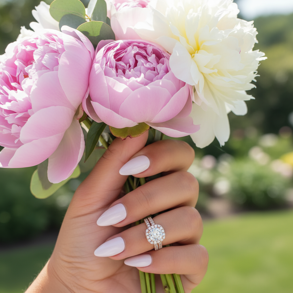 gorgeous rose gold wedding rings set