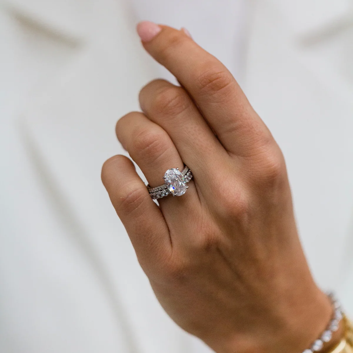 oval cut silver affordable engagement ring