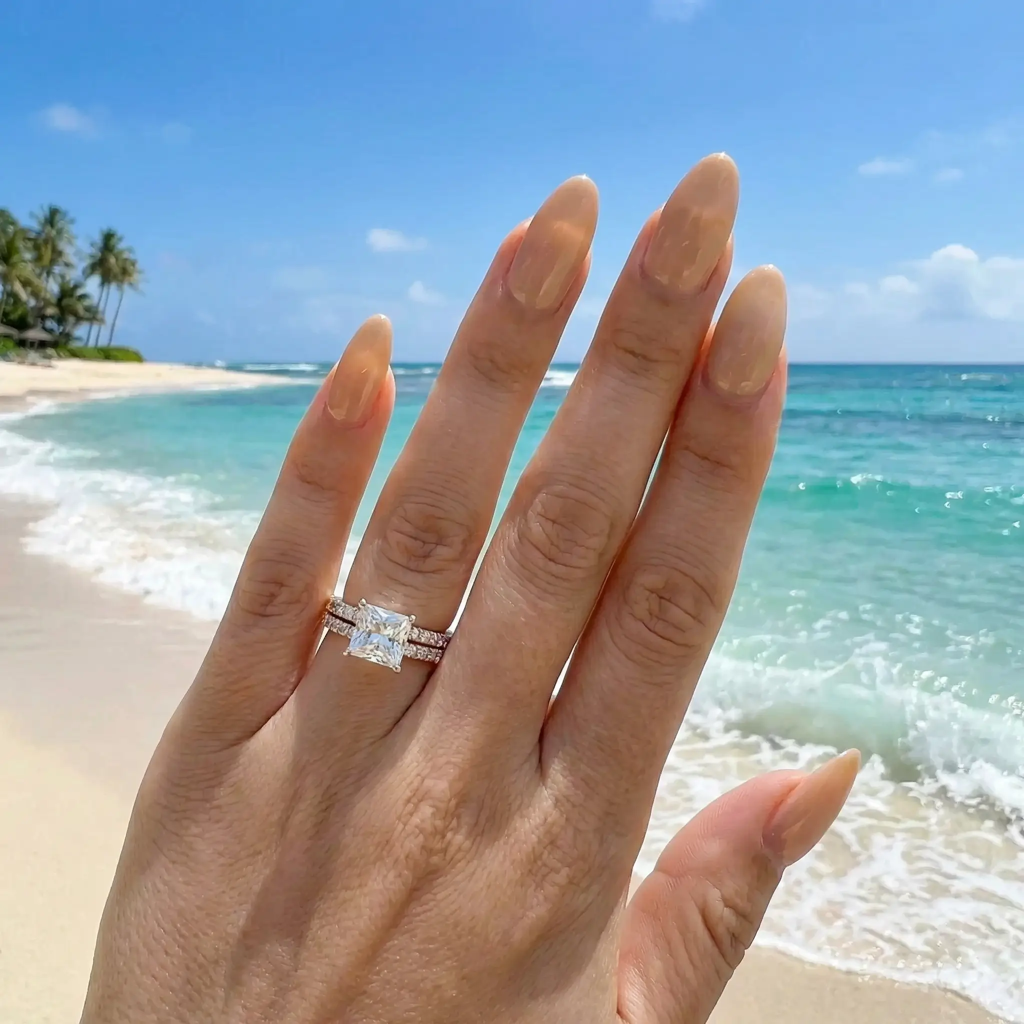 Princess Ring Set - Rose Gold