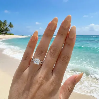 Princess Ring Set - Rose Gold