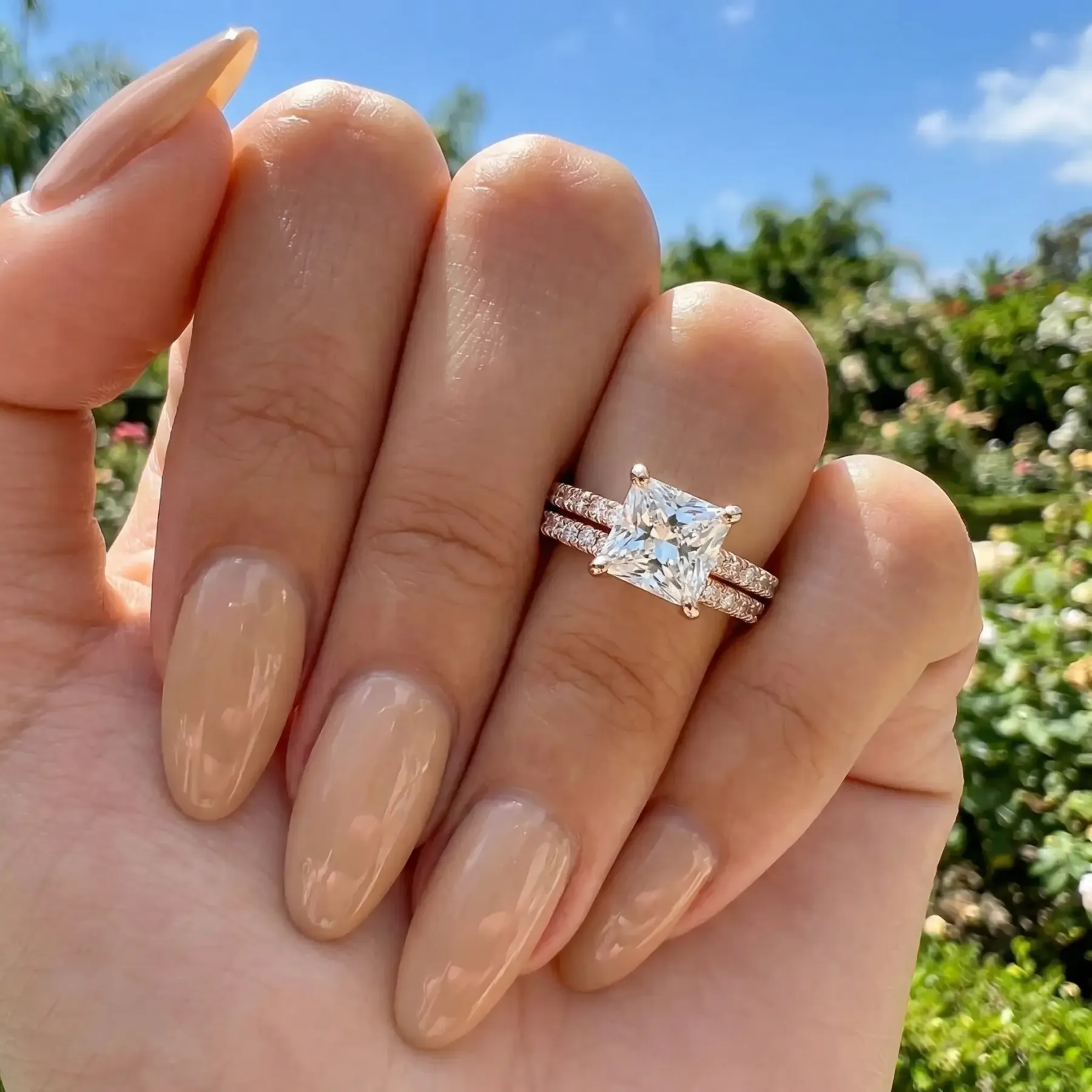 Princess Ring Set - Rose Gold