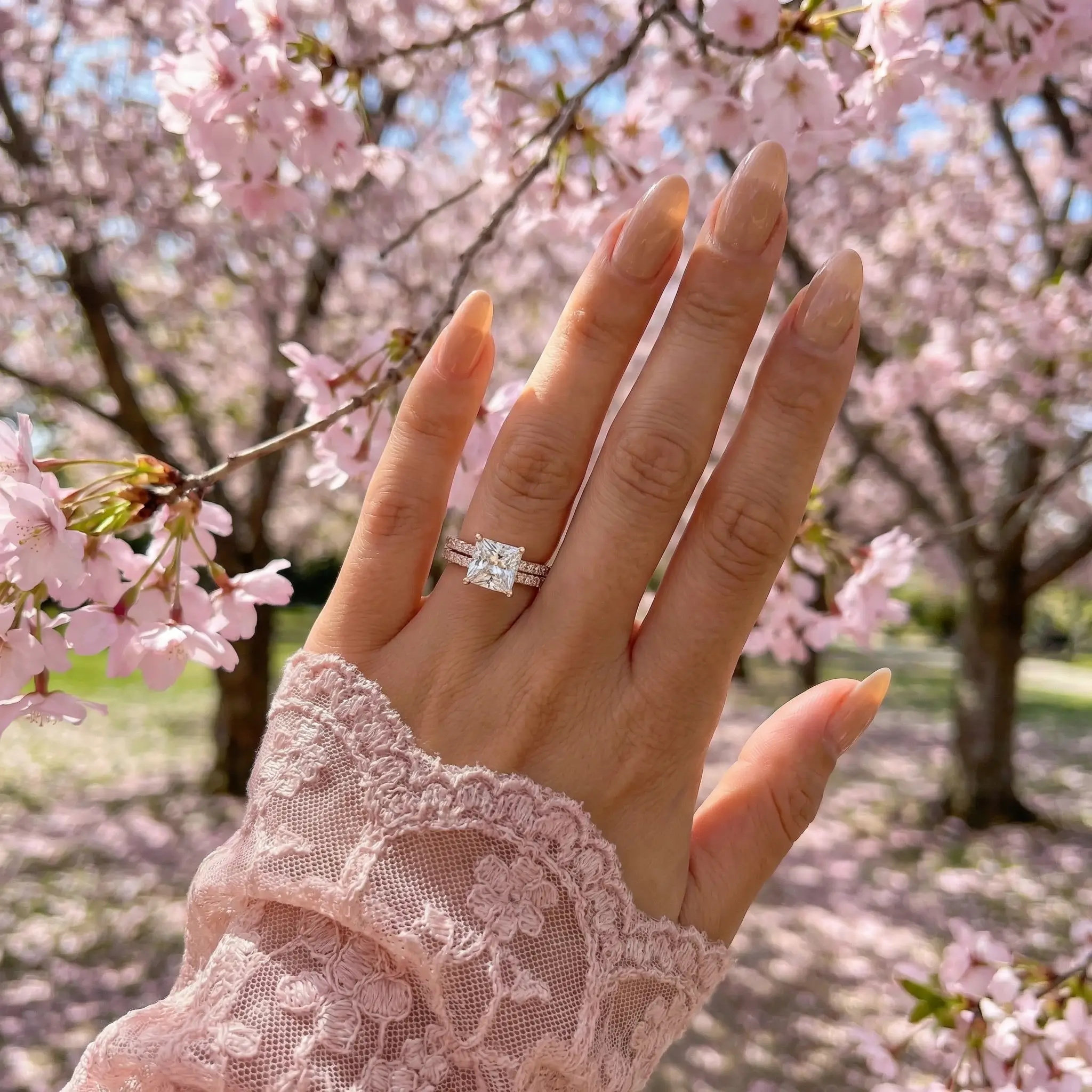 Princess Ring Set - Rose Gold