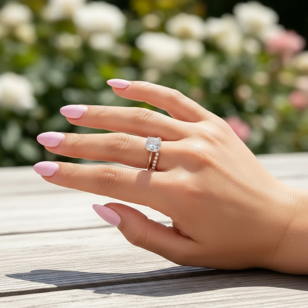 rose gold stunning engagement ring