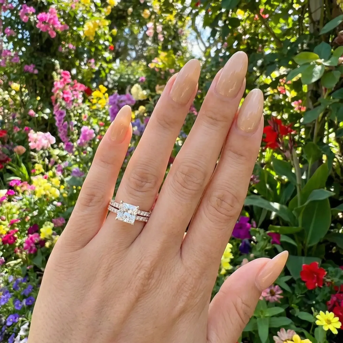 Princess Ring Set - Rose Gold