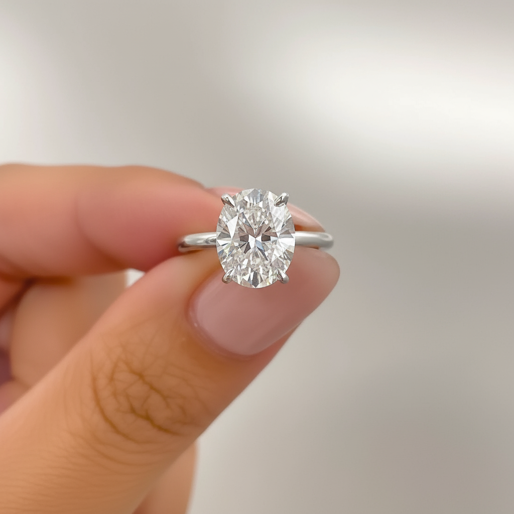 silver affordable beautiful solitaire engagement ring