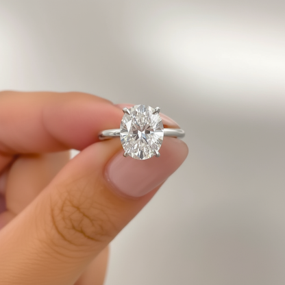 silver affordable beautiful solitaire engagement ring