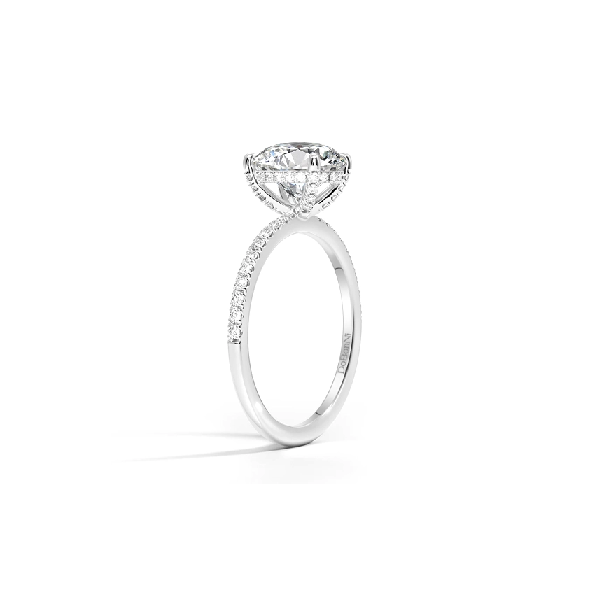 silver oval cut engagement ring grace ring