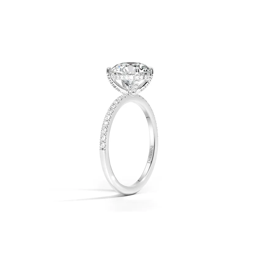 silver oval cut engagement ring grace ring