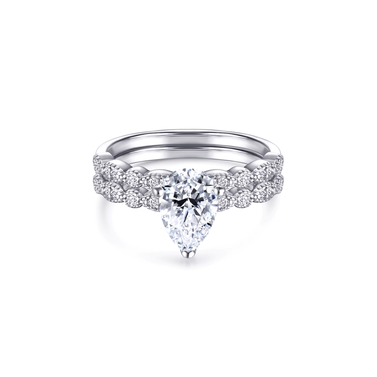 Christine Ring Set - Silver