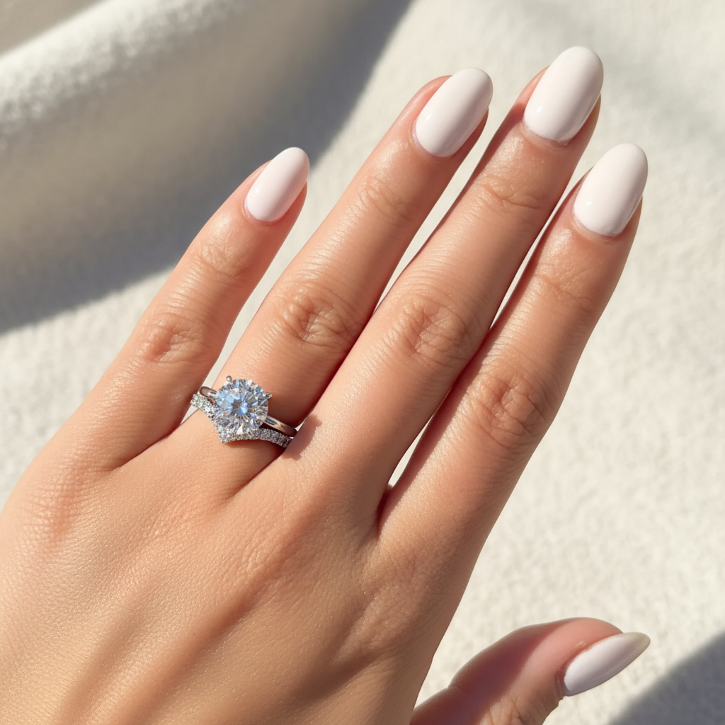 silver womens engagement rings