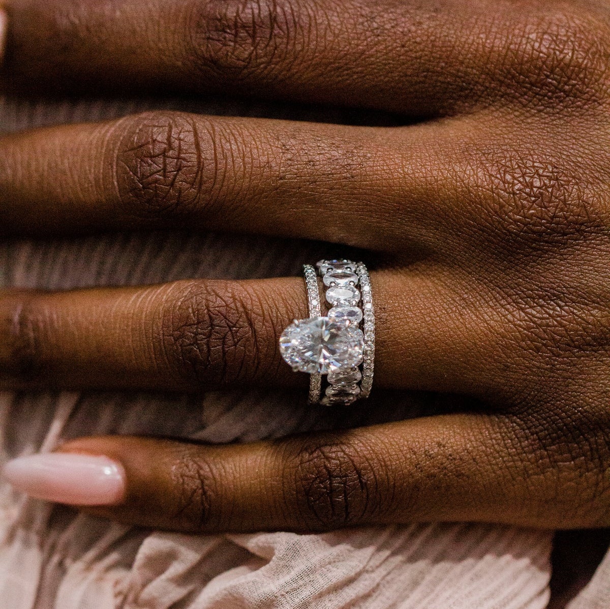 stunning affordable silver engagement ring