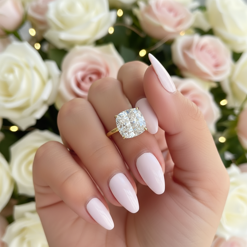 stunning gold cushion cut trendy wedding ring