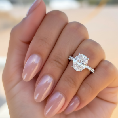 stunning heather affordable silver engagement ring