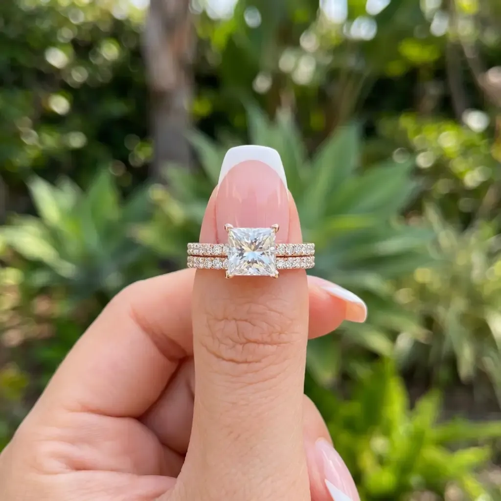 Princess Ring Set - Rose Gold