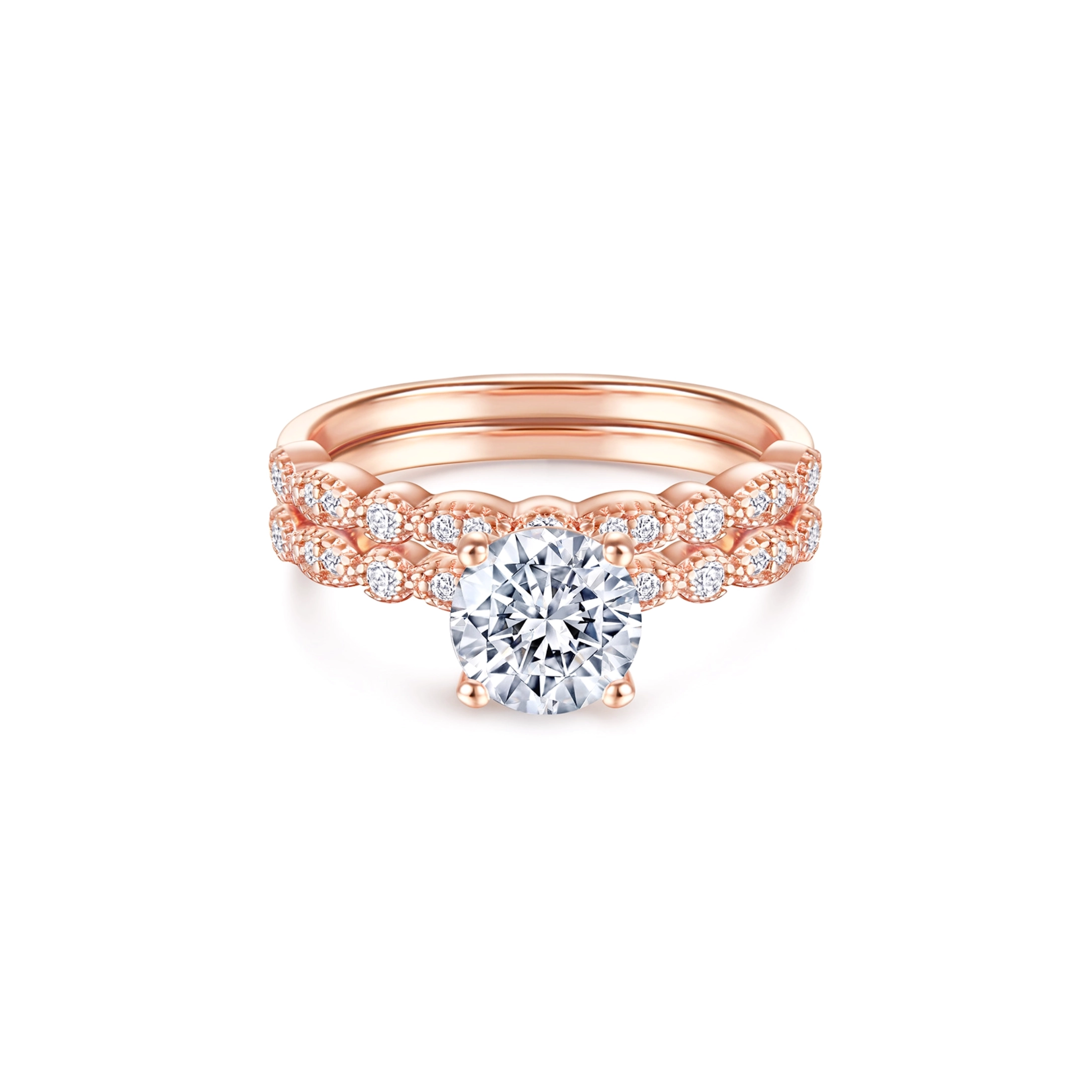 Kaela Ring Set - Rose Gold