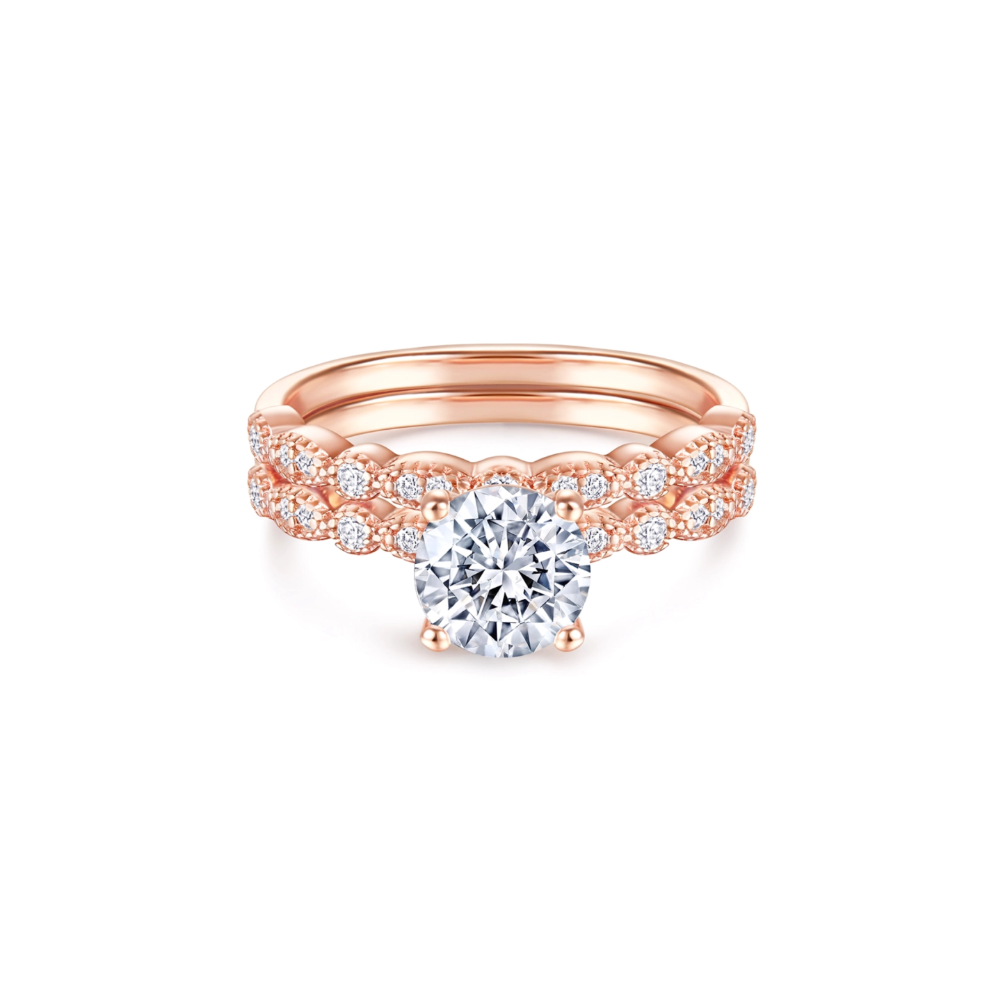 Kaela Ring Set - Rose Gold