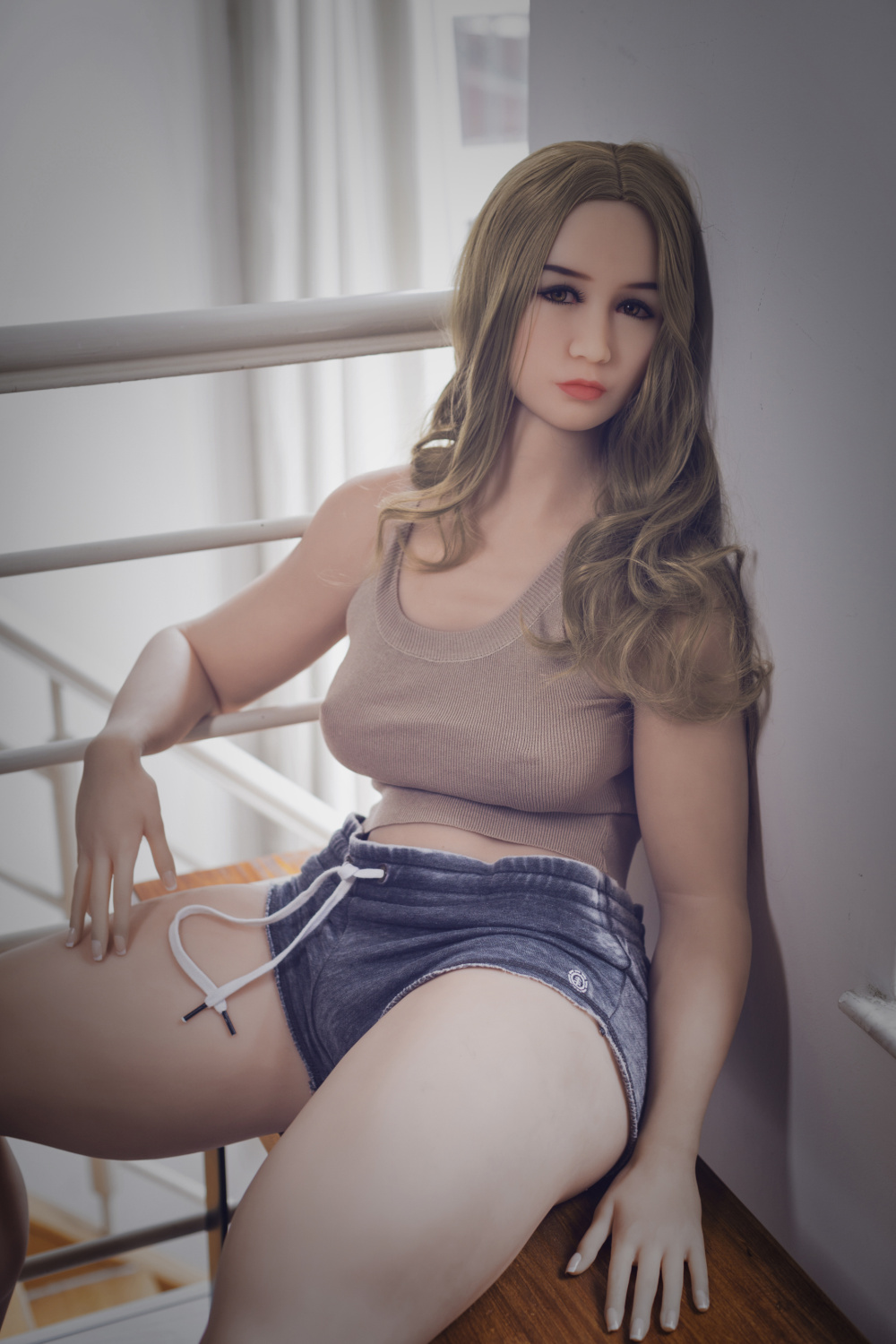 156cm B Cup S-TPE Realistic Sex Doll 3# wig