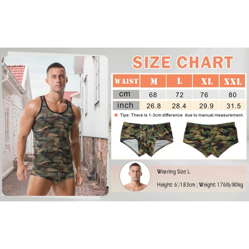 Men's Jungle Camouflage Tank Top Vest - image 6