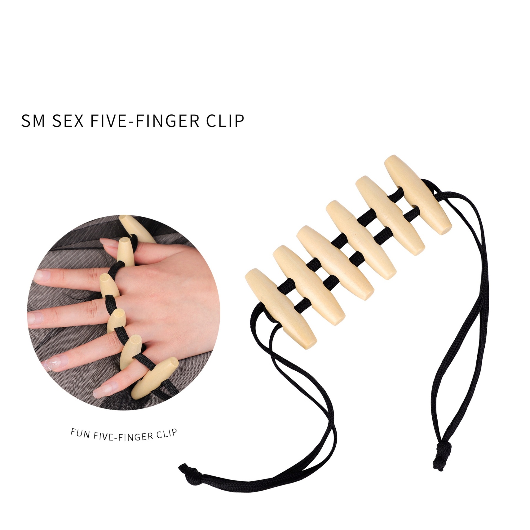 Wooden BDSM Fingers Clamps – Handcrafted Sensory Play Tools-WeLovePlugs