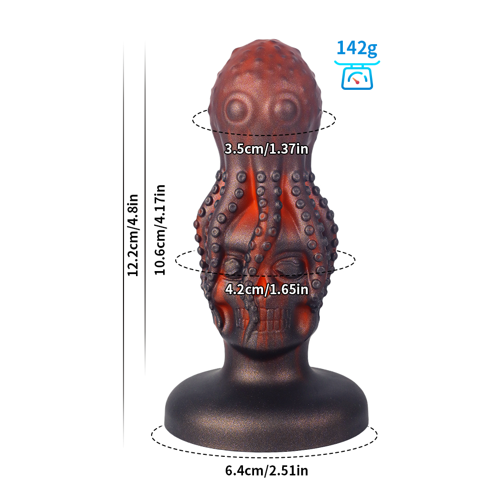 Monster Fantasy Octopus Skull Dildo-WeLovePlugs