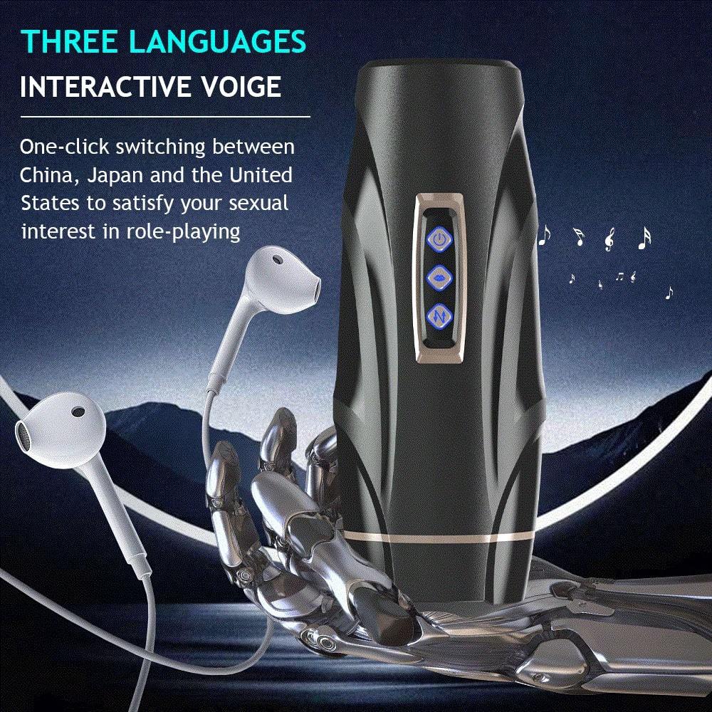 Automatic Telescoping Stroker With Suction & Vibration Masturbator-WeLovePlugs