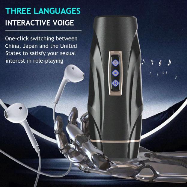 Automatic Telescoping Stroker With Suction & Vibration Masturbator-WeLovePlugs