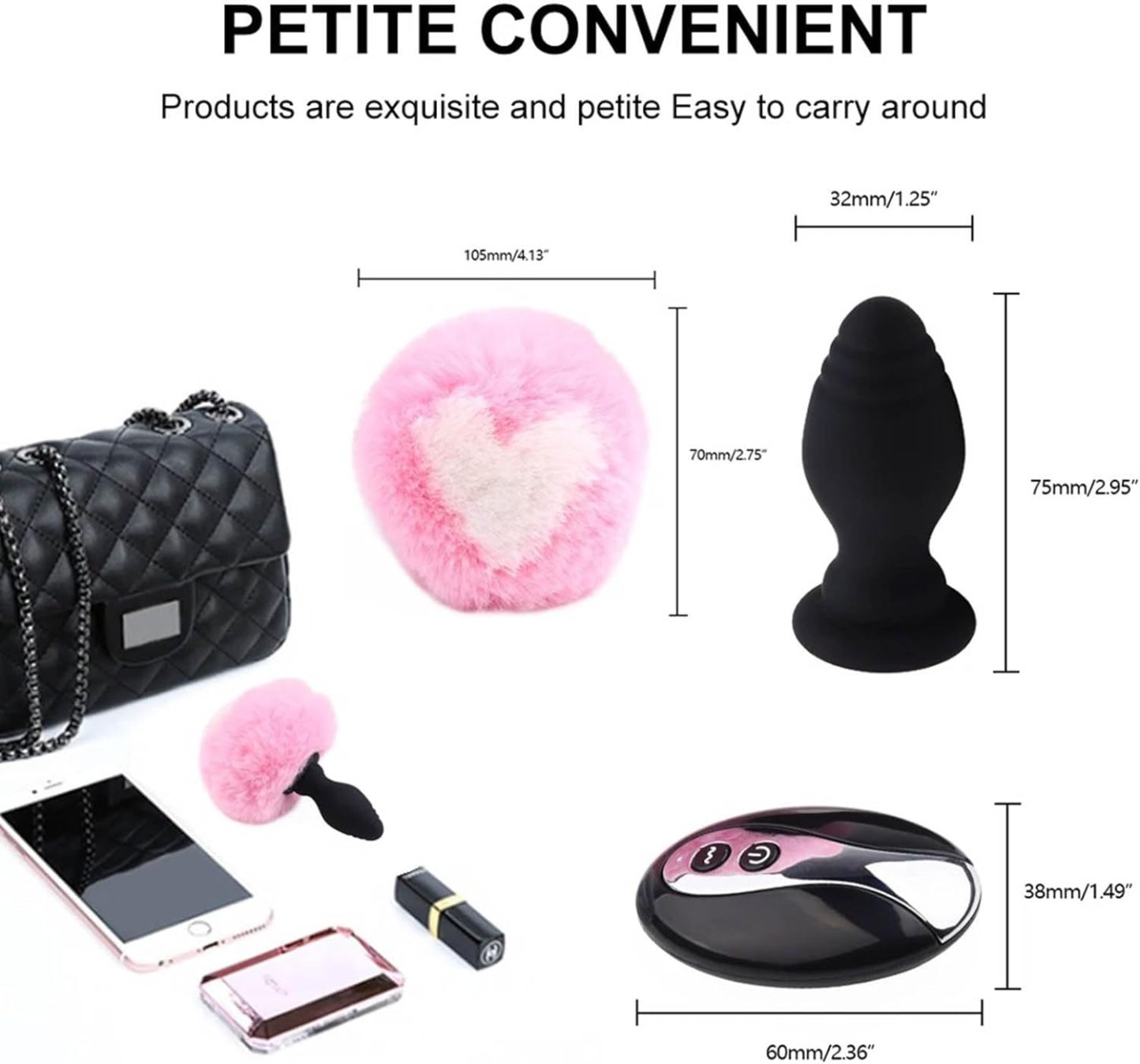 Rabbit Tail Butt Plug Remote Control -WeLovePlugs