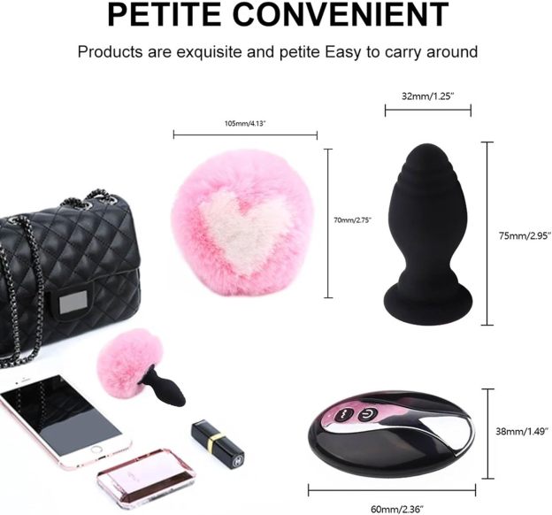 Rabbit Tail Butt Plug Remote Control -WeLovePlugs