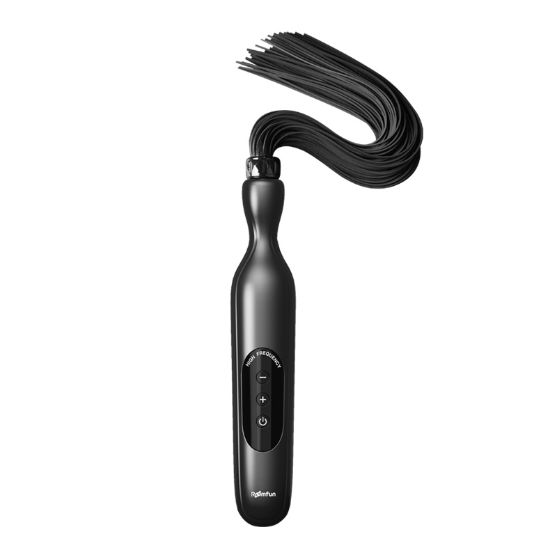 Electric Shock Whip Flogger BDSM - Black - image 8