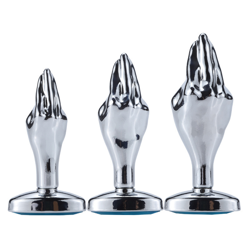 Fist Shaped Anal Plug | Premium Silicone Fantasy Butt Plug for Advanced Play - L - Blue - image 7