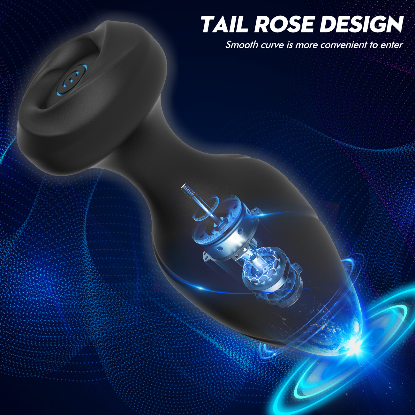 10-Speed Remote Threaded Anal Plug