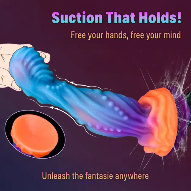 Luminous Fantasy Knot Silicone Dildo – 8 Inches - image 4