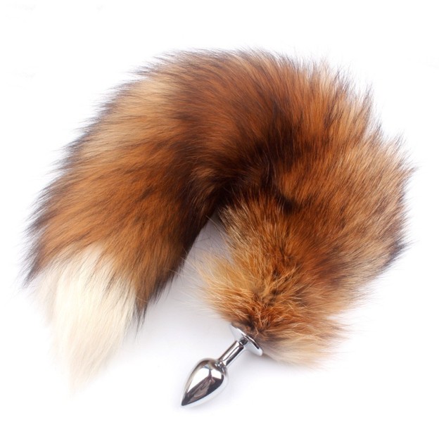Original Fox Tail Plug Fluffy Cosplay Tail Plug-WeLovePlugs