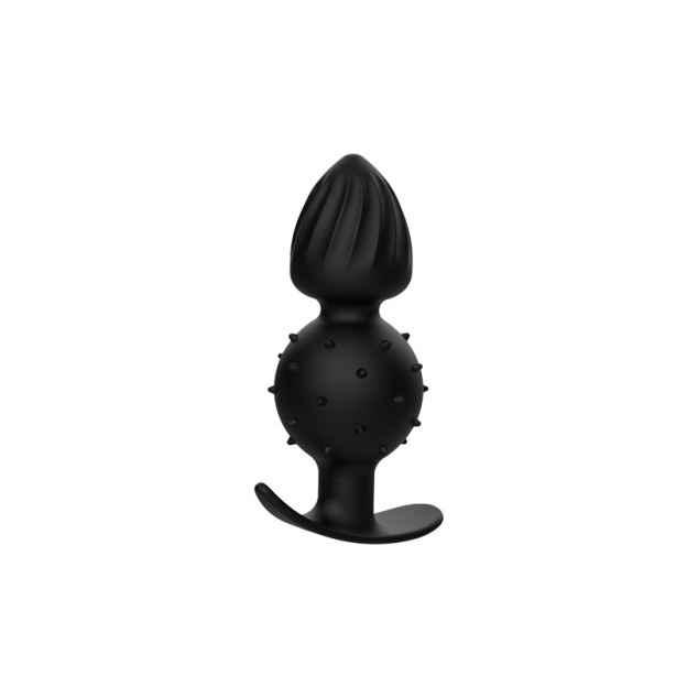 Ribbed Anal Trainer Plug with Built-In Rattle Ball – Wearable and Stimulating Design-WeLovePlugs