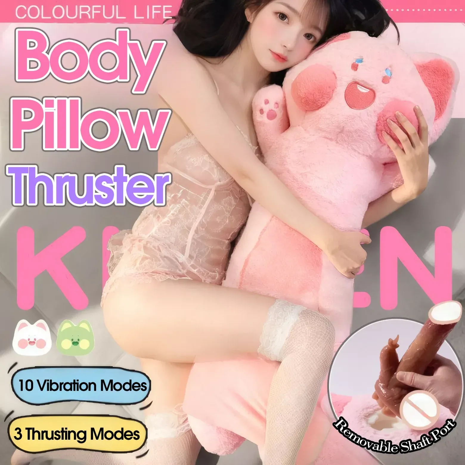 Plush Kitty Companion Pillow - image 3