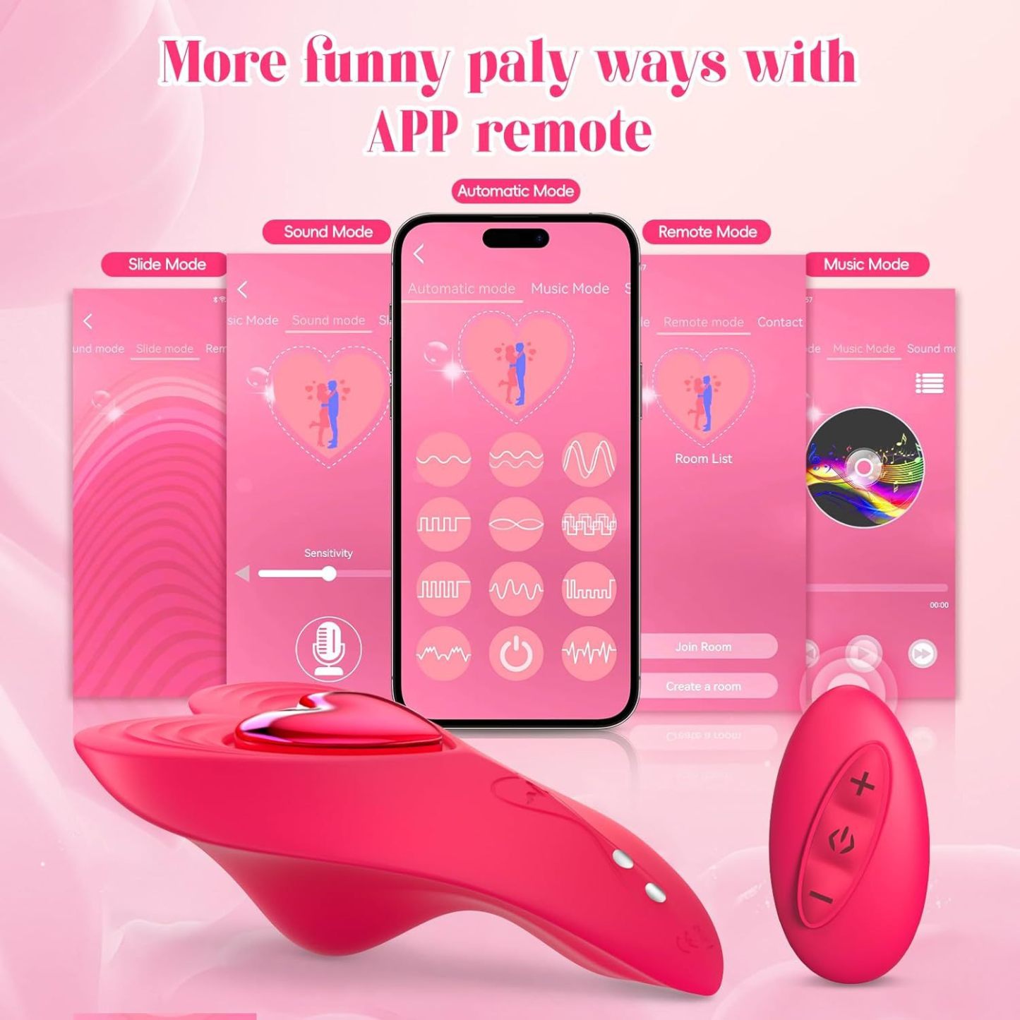 Remote Control Butterfly Vibrator App Cellphone Wearable Couple Vibrator