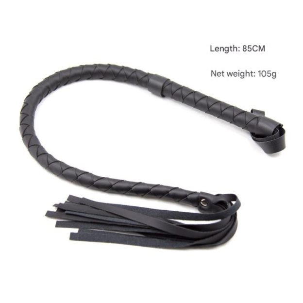 Horse Whip Braided PU Leather Whip Riding Crop and Whips-WeLovePlugs