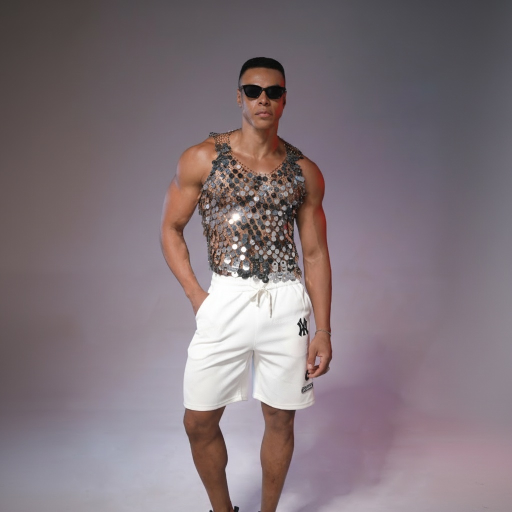 Starluxe Mesh Sparkle Top – Style F - image 6