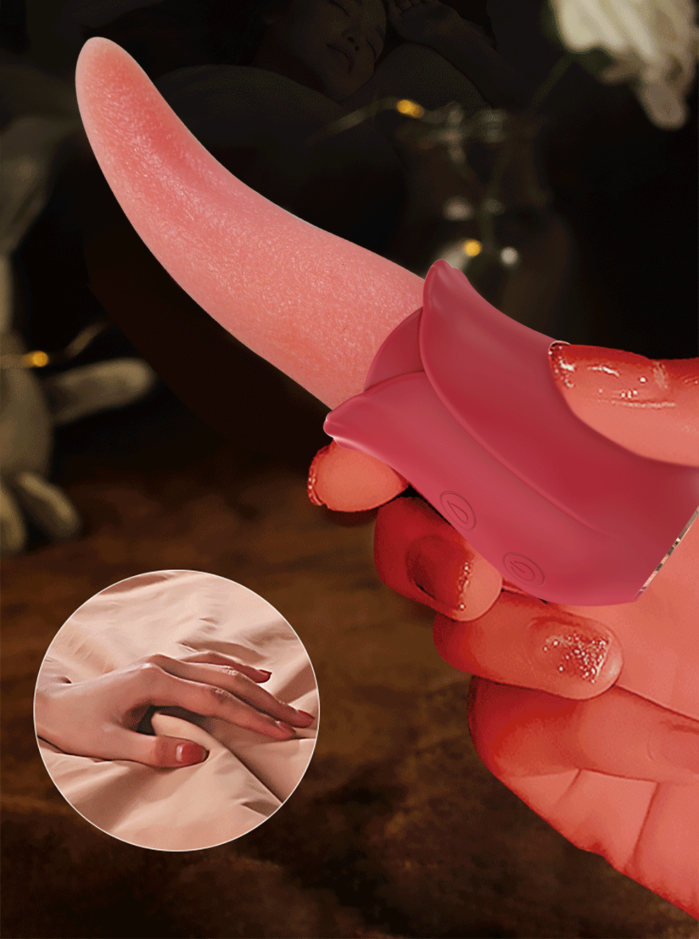 Tongue Licking Rose Toy WeLovePlugs Tongue Licking Rose Toy WeLovePlugs