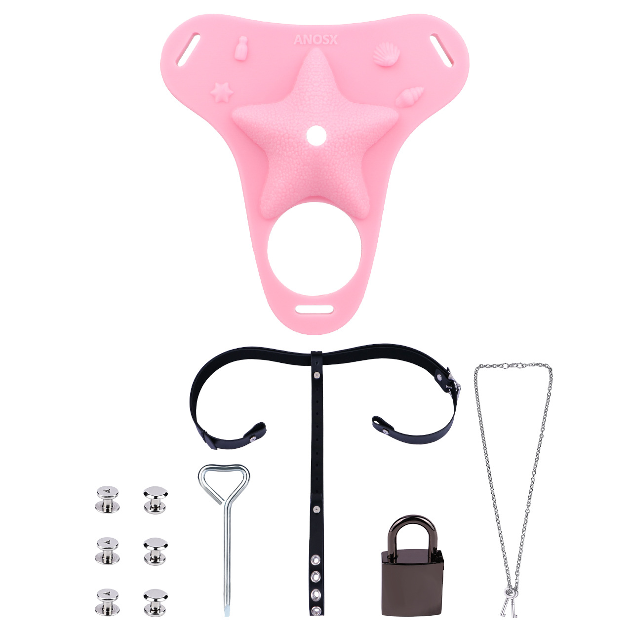 Starfish-inspired Chastity Cage Belt-WeLovePlugs