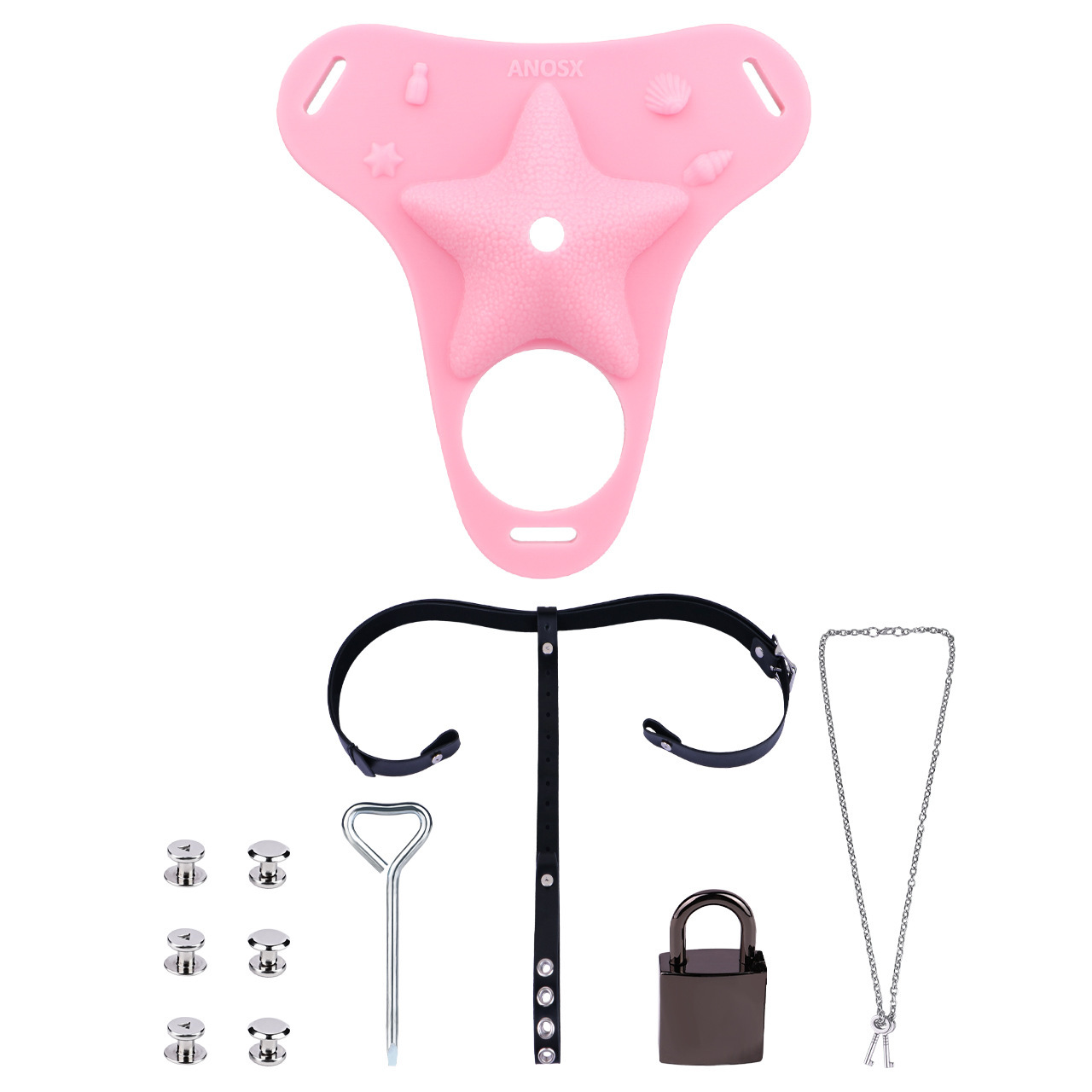 Starfish-inspired Chastity Cage Belt-WeLovePlugs